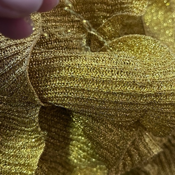 Moschino Couture Yellow Gold Knit Ruffle Hem Pants Clown Collection - Picture 11 of 11